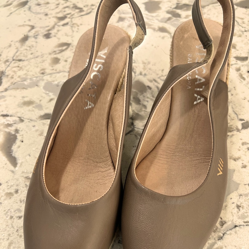 Size 8 Slingback leather tan Viscata